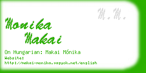 monika makai business card